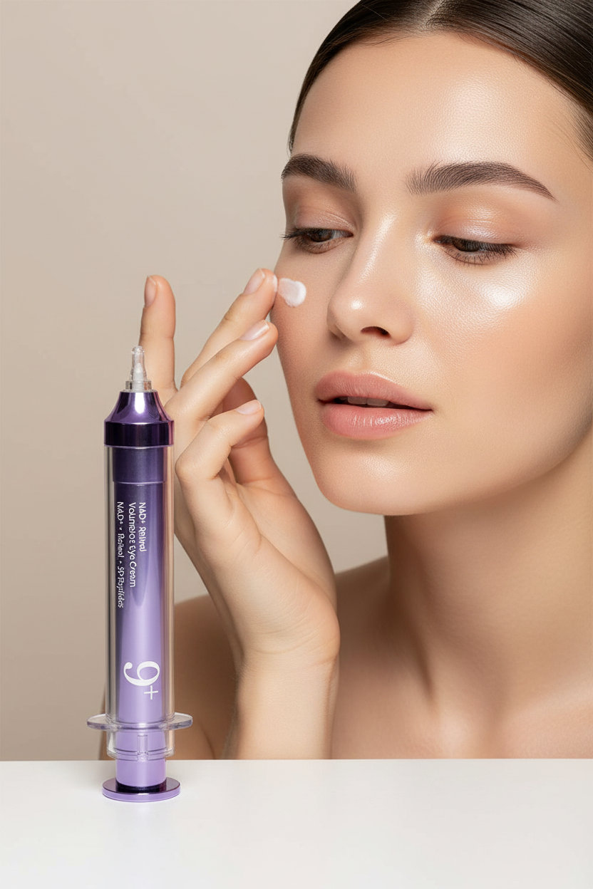 NAD+ PDRN Firming Eye Cream – Nourishing Moisturizer for Fine Lines, Dark Circles and Puffy-Looking Eyes in Daily Skin-Care Routines