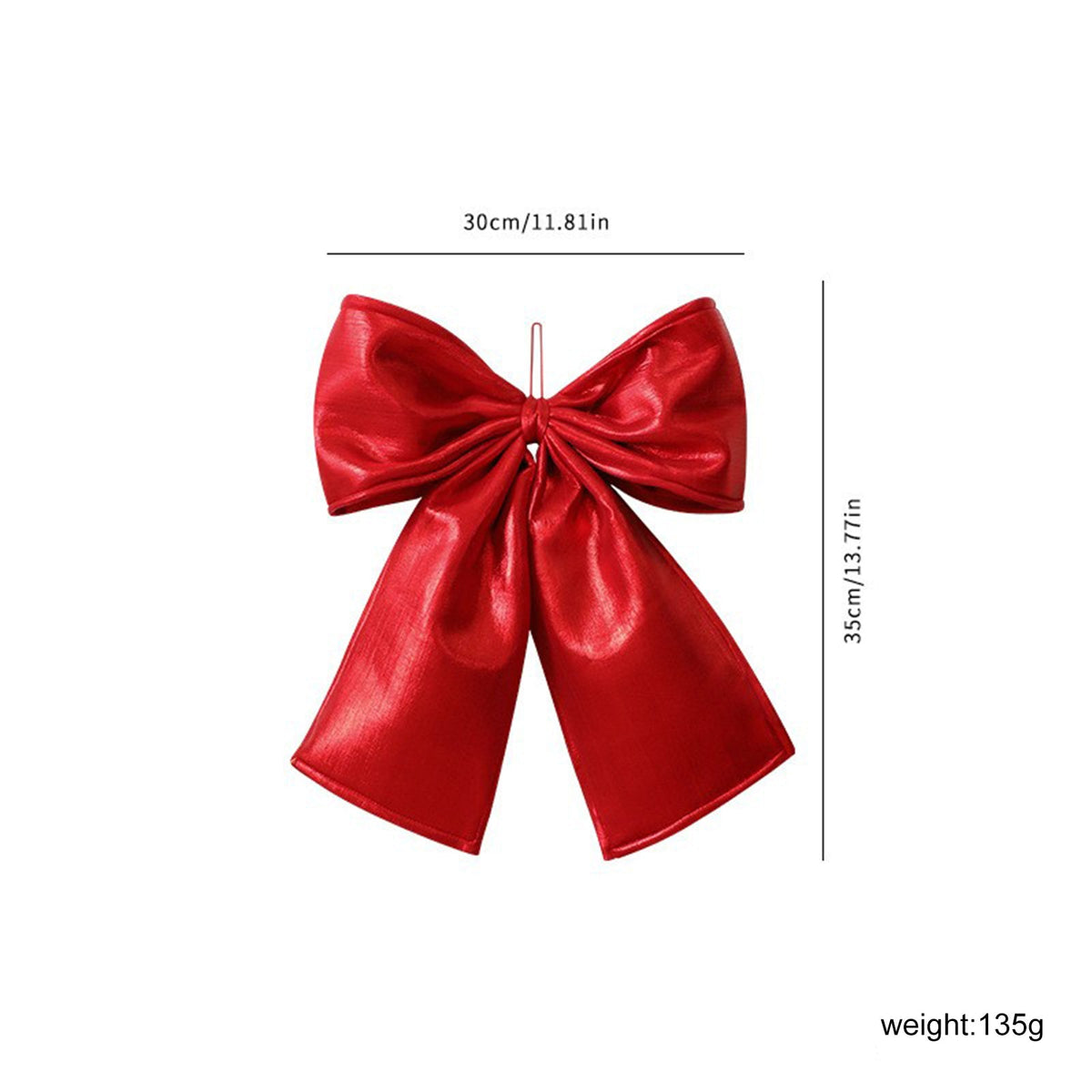 Large Christmas Decorative Bow – Festive Front Door, Tree, and Outdoor Décor Ribbon for Holiday Parties, Home Styling, and Seasonal Displays