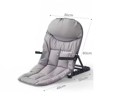 Foldable Tatami Recliner Chair – Adjustable Backrest, Armrests, Portable Floor Seat with Free Pillow for Dorm, Bedroom & Outdoor Relaxation