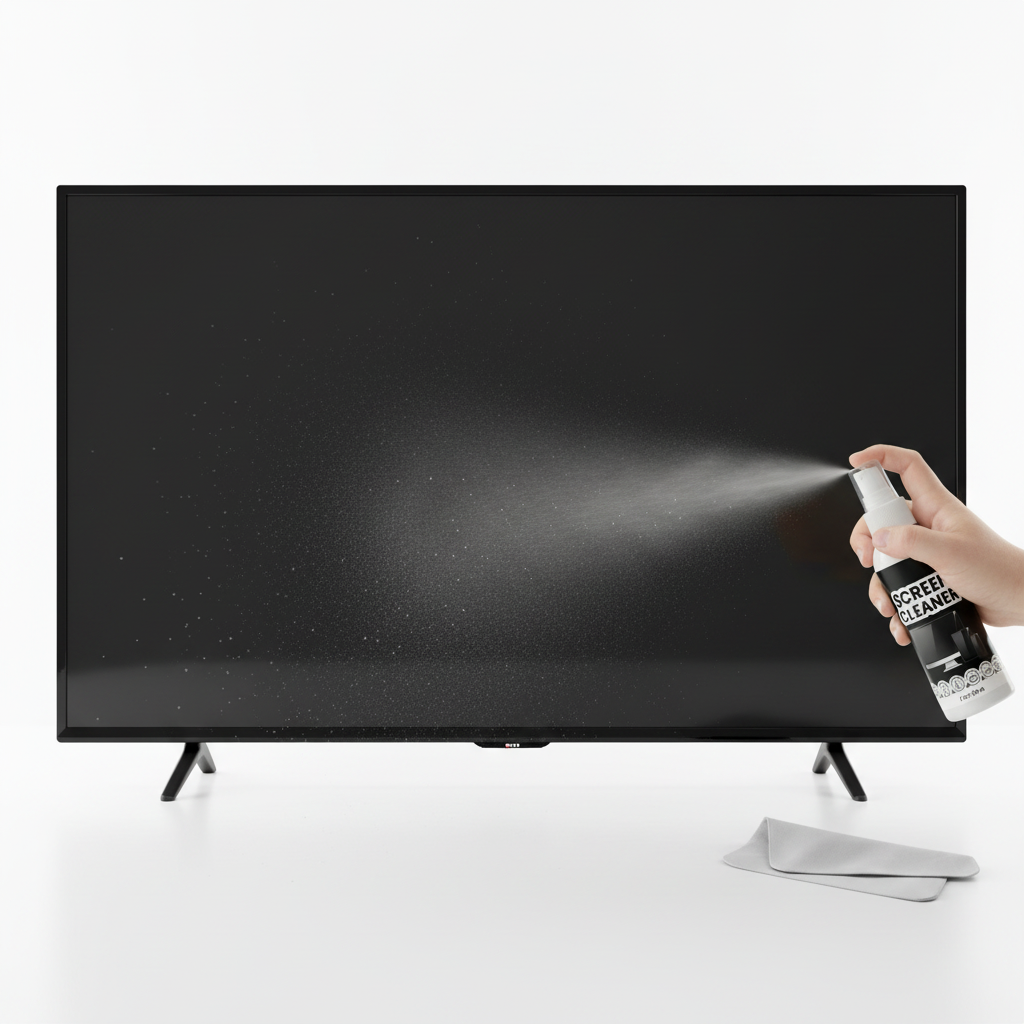 Screen Cleaner Kit – Streak-Free Spray and Polishing Cloth for MacBook, iPad, iPhone, Laptop, Monitor and TV Display Care