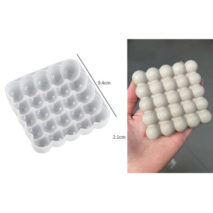 Magic Ball Silicone Mold – Plaster, Clay & Resin DIY Jewelry Display Mold for Aromatherapy Trays & Handmade Craft Creations