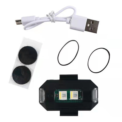 LED Anti-Collision Warning Light - 7-Color Strobe RC Drone Flash, Motorcycle Turn Signal Indicator for High-Visibility Safety