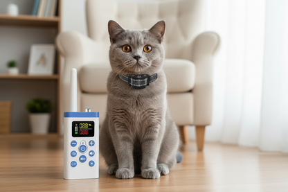 No-Shock Cat Training Collar – Remote-Controlled Anti-Meowing Collar for Gentle Behavior Guidance and Convenient Indoor Pet Training