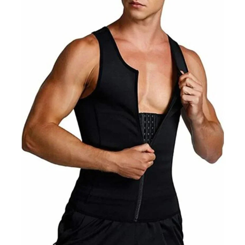 Men's Compression Shapewear Vest - Slimming Waist Trainer Top for Body Sculpting, Support and Everyday Confidence