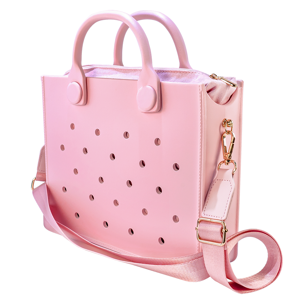 Fashion Soft EVA Large Storage Tote Bag – Waterproof Women’s Shoulder Handbag for Beach, Outdoors, Travel, Weddings & Daily Use