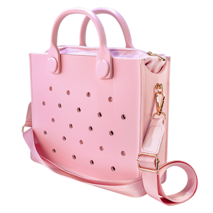 Fashion Soft EVA Large Storage Tote Bag – Waterproof Women’s Shoulder Handbag for Beach, Outdoors, Travel, Weddings & Daily Use