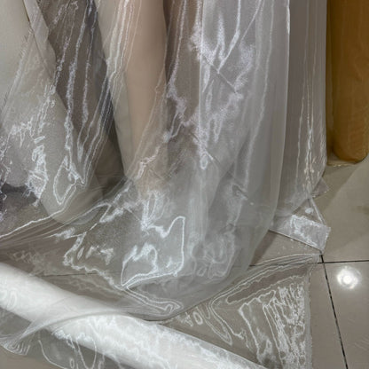 Sheer Organza Fabric Roll – Lightweight Flowing Decorative Tulle for Wedding Backdrops, Event Draping and Elegant DIY Crafts