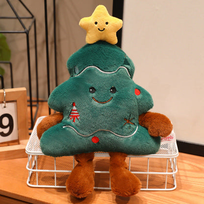 Gingerbread Man Plush Pendant - Christmas Tree Hanging Plush Toy, Soft Stuffed Ornament for Bags, Holiday Gifting and Cute Seasonal Decor