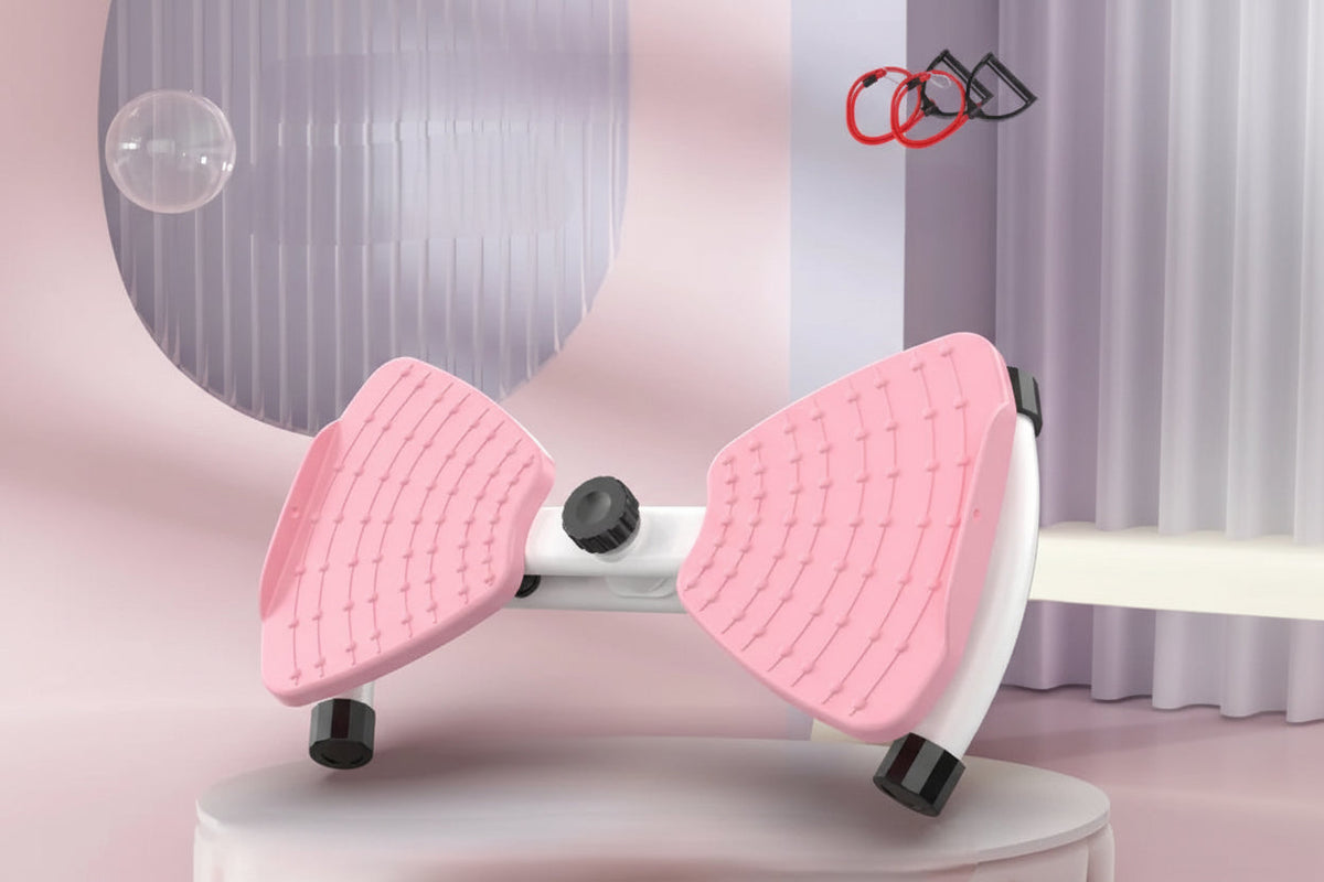 Waist Twisting Fitness Board – 300lb Capacity Abdomen Exercise Twister with Pull Rope for Home Gym Training