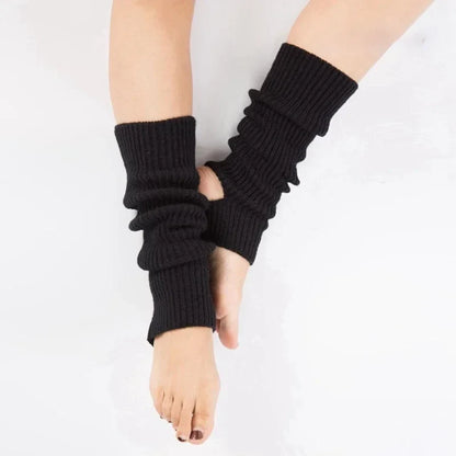 Women's Winter Leg Warmers – Y2K Wool Leg Covers for Gym, Ballet, Yoga, Fitness and Latin Dance with Cozy Loose Knit Styling