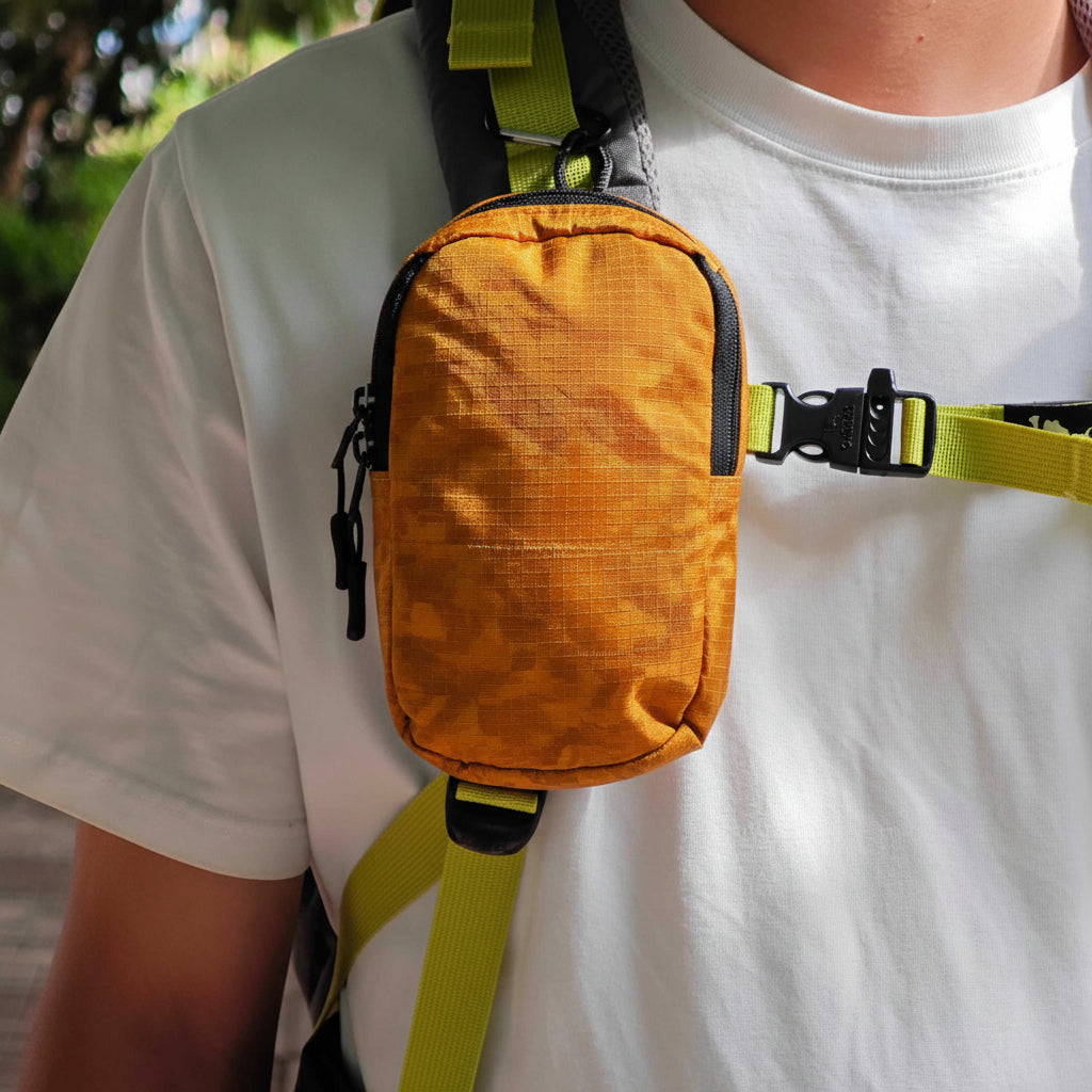 Backpack Strap Phone Pouch – Lightweight Water-Resistant Shoulder Storage Bag for Hiking, Travel and Outdoor Essentials with Easy-Access Compact Design