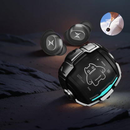 Bean Design Invisible Earbuds – Wireless Bluetooth Sports Earphones with Deep Bass Sound, Secure In-Ear Fit and Convenient Sport Lanyard
