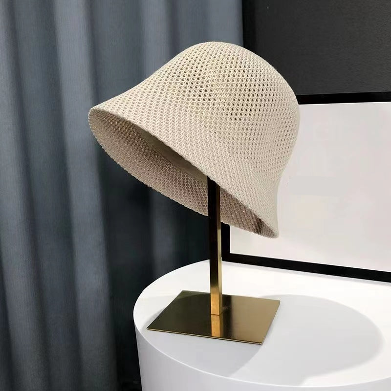 Women’s Hollow Out Bucket Sun Hat – Breathable Summer Panama Cap for Beach Days, Outdoor Travel, and Stylish Sun Protection