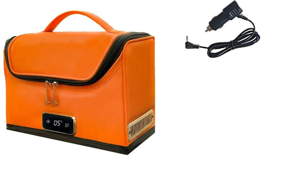 Portable Electric Car Cooler Bag – 12V/220V Soft-Sided Refrigerator Lunch Box for Camping and Travel