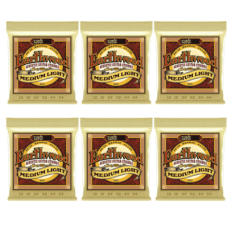 Electric & Acoustic Guitar Strings – 6 Sets Nickel Wound 80/20 Bronze Alloy Durable Strings for Rich Tone and Professional Music Performance