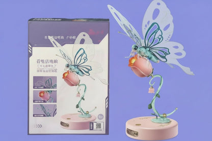 Mechanical Butterfly 3D Puzzle – DIY Wooden Model with Fluttering Wings and LED Lighting for Creative Collectors