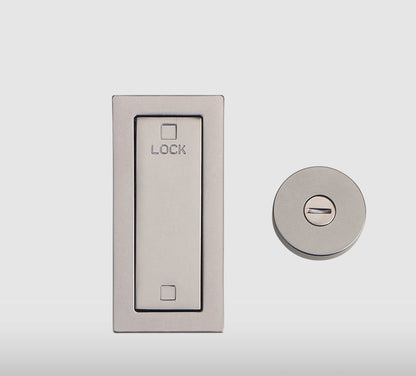 Invisible Push-Out Door Lock – Embedded Hardware Latch for Bathrooms, Barn Doors, Sliding Doors, Hidden Rooms and Minimalist Interior Security