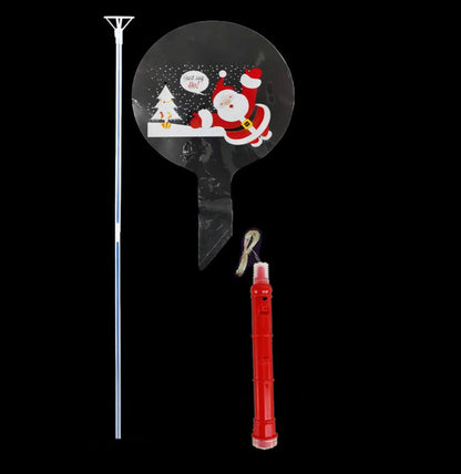LED Light-Up BOBO Balloon Set – Flashing Handle Christmas & Birthday Party Balloons for Kids, New Year Toys, Festive Décor & Celebration Accessories