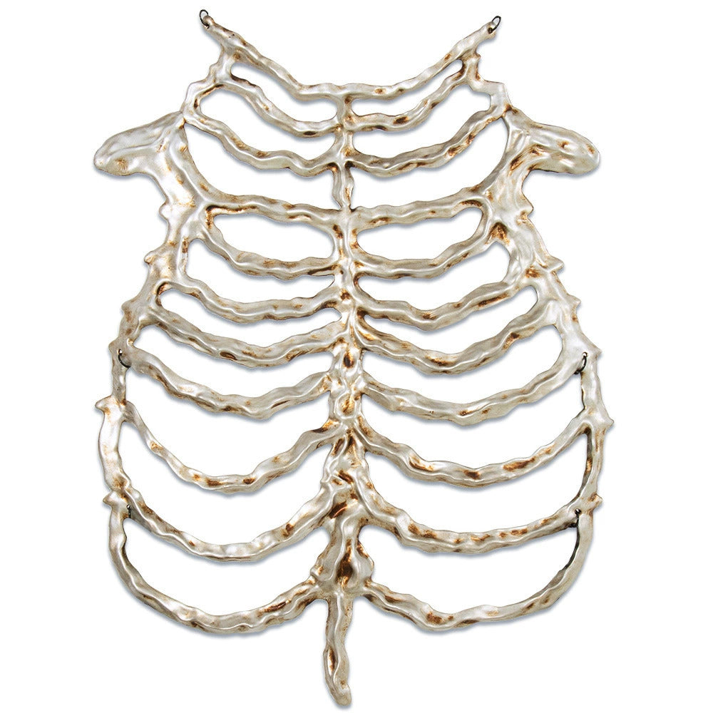 Halloween Skeleton Chest Prop – Hollow Skull and Breastbone Frame Costume Accessory for Cosplay, Haunted Parties, Performances and Spooky Holiday Decor