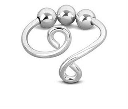 Micro-Motion Rotating Bead Ring – Round Bead Jewelry with Playful Spinning Detail for Stylish Everyday Wear, Stress Relief and Unique Gifting