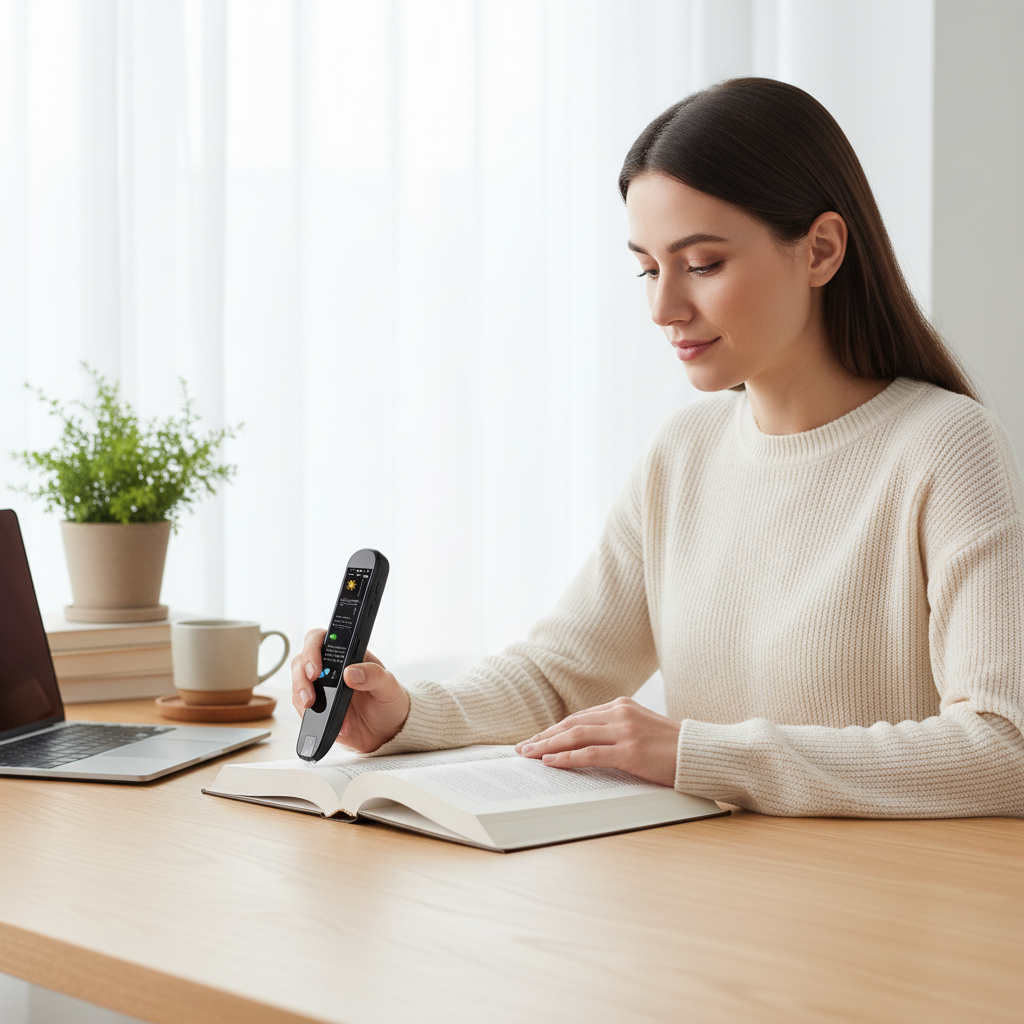 Offline Translation Pen – Intelligent Scanning Dictionary with 123-Language Translation and Point-Reading Features for Students, Teachers and Travelers
