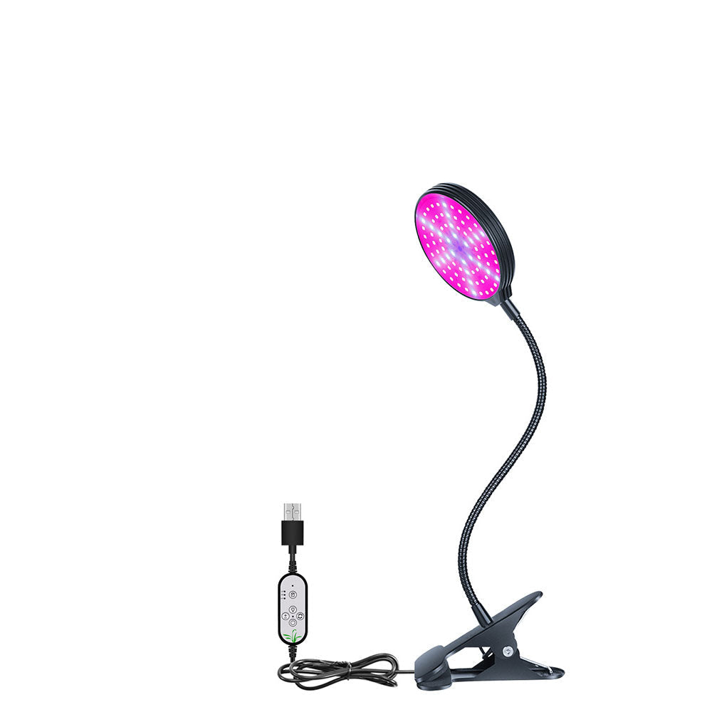Full Spectrum LED Grow Light – USB Indoor Plant Growth Lamp with Timer and Dimmable Settings for Potted Flowers