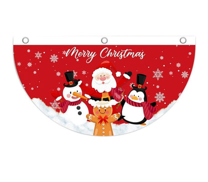 Christmas Hanging Flag Banner -Festive Doorway Decoration for Home, Vibrant Xmas Ornament for Navidad, New Year Celebrations and Winter Holiday Styling