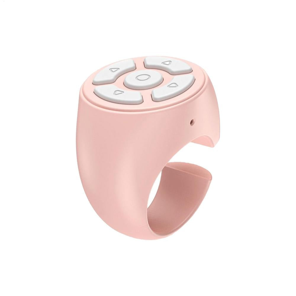 Wireless Remote Control Finger Ring – Rechargeable Bluetooth Camera Shutter & Smartphone Page Turner for Video Apps, Portable Gadget