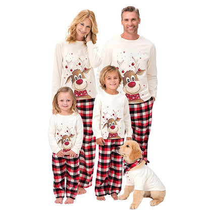 Family Matching Christmas Holiday Pajamas – Mother, Father, Kids, and Baby Lounge Set, Cozy Holiday Sleepwear for Festive Family Outfits