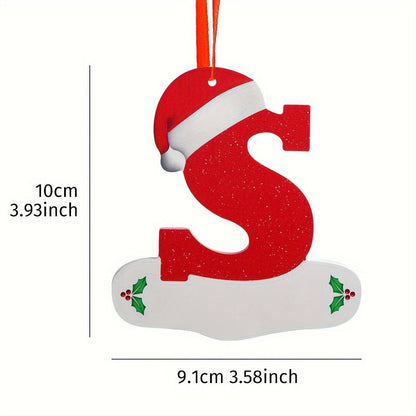 Alphabet Letter Christmas Ornaments – 26-Piece A–Z Hanging Tree Decorations for Home, Holiday Parties, Navidad & New Year 2026 Accessories