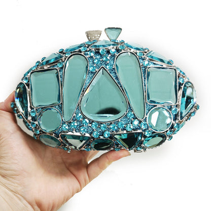Sparkling Diamond Rhinestone Evening Clutch Bag –  Crystal Handbag for Women, Elegant Formal Dinner Purse for Weddings, Parties & Special Events