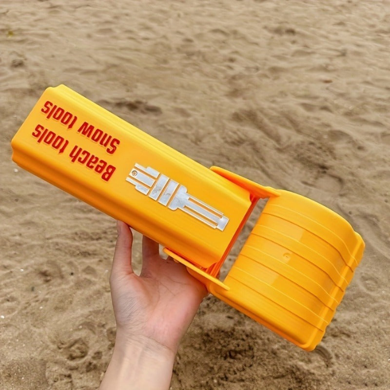 Pro Sand & Snow Shovel Set - 1pc/2pcs Heavy-Duty Orange Plastic Tool for Kids & Adults, Beach or Winter Adventures