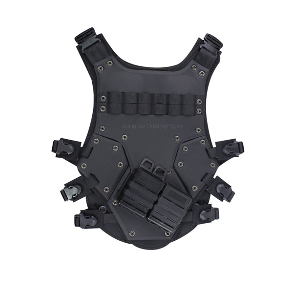 Tactical JPC Molle Plate Carrier Vest – Adjustable Body Armor Hunting Vest for Outdoor CS Games, Paintball, Airsoft Gear & Military Training Equipment