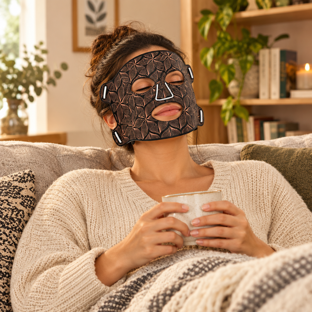 Silicone Beauty Mask – Reusable Flexible Facial Mask Cover for At-Home Skin-Care Routines, Sheet Mask Support and Comfortable Spa Care