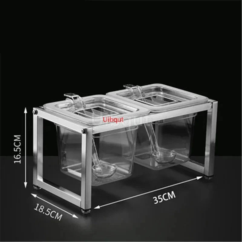 Commercial GN Pan Rack - Stainless Steel Food Tray Shelf Organizer for Restaurant Buffet, Durable Kitchen Storage Solution