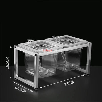 Commercial GN Pan Rack - Stainless Steel Food Tray Shelf Organizer for Restaurant Buffet, Durable Kitchen Storage Solution