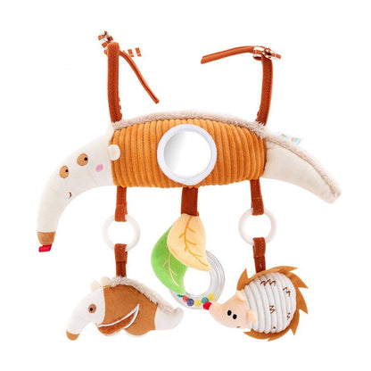 Baby Stroller Arch Toy - Plush Activity Hanging Toy with Sounds for Car Seats, Prams and Sensory Exploration