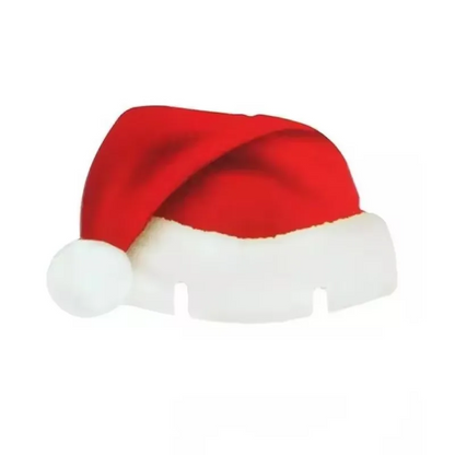 Wine Glass Christmas Card Set – 10-Piece  Santa Hat Cup Decorations for Home, Parties, Xmas Table Settings & New Year Celebrations