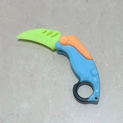 One-Click Samurai Ballistic Knife Toy – 3D Printed Dagger Replica, Cool Anti-Stress Collectible Blade Ornament Gift for Hobbyists & Cosplay Fans