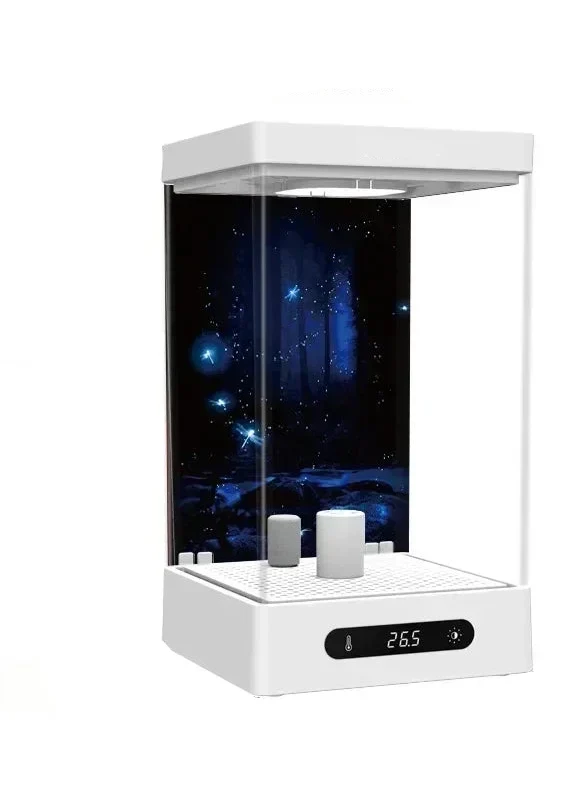 Desktop Betta Fish Tank - Self Circulating Ecological Aquarium for Small Fish, Stylish Home Office Decoration and Easy Maintenance