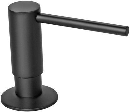 Liquid Soap Dispenser – 500ML Black Brass Pump Bottle for Kitchen and Bathroom Countertops, Stylish Refillable Hand Soap Organizer