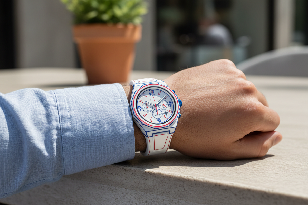 Men’s Fashion Quartz Watch – Waterproof Luminous Manga-Style Wristwatch with Silicone Strap for Everyday Casual Wear, Stylish Gifting and Modern Accessories