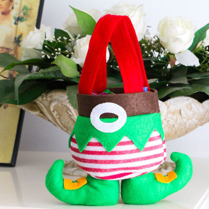 Elf Candy Gift Bags – Christmas Party Treat Sacks with Boot Design, Holiday Stocking Bags for Kids, Home Décor & New Year Celebrations