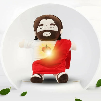Breathing Jesus Plush Toy – Soothing Religious Stuffed Doll with Heartbeat for Church, Sunday School, Easter Gifts & Faith-Inspired Comfort