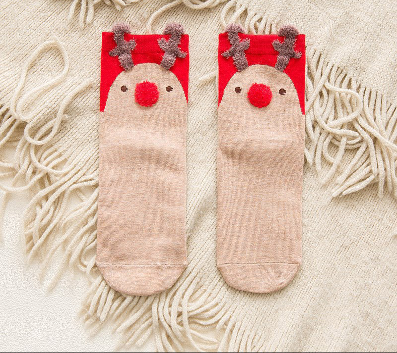 Cartoon Christmas Socks Ornaments – Cute Holiday Hanging Decorations for Home, Xmas Gifts, Noel Parties & New Year 2025 Festive Atmosphere Enhancement