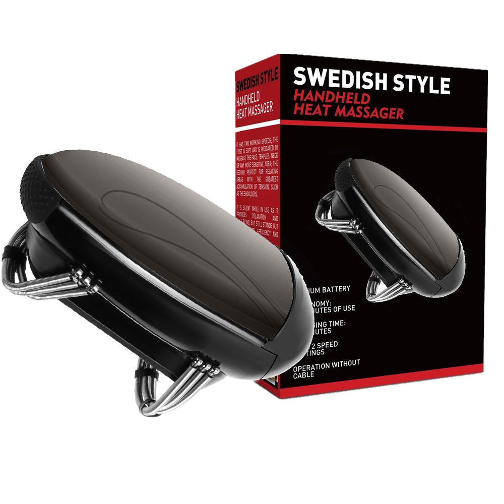 Professional Cordless Barber Vibration Massager – Heated USB-Rechargeable Tool for Deep Neck, Head, and Body Relaxation