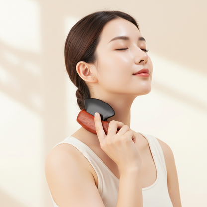 Electric Bianstone Gua Sha Massager – Heated Scraping Tool for Shoulder, Neck and Meridian Massage, Relaxation and Daily Body Care