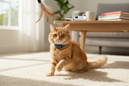 No-Shock Cat Training Collar – Remote-Controlled Anti-Meowing Collar for Gentle Behavior Guidance and Convenient Indoor Pet Training
