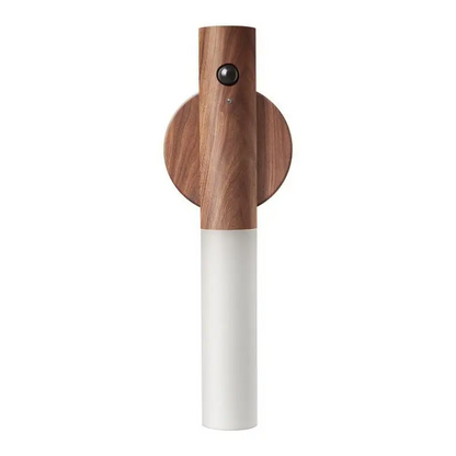 Rechargeable Wooden Motion Sensor Wall Light – Wireless USB LED Night Lamp for Hallways, Bedrooms, Stairs and Convenient Hands-Free Illumination