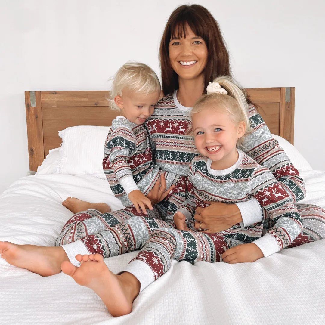 Happy New Year Family Pajama Set – Matching Christmas Sleepwear for Mom, Dad, Kids; Soft, Cute Holiday Outfits for Festive Home Photos